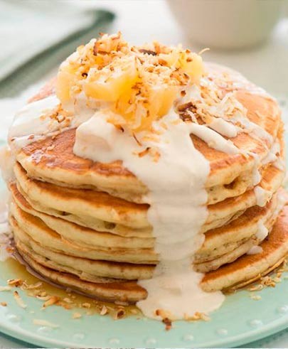 Pi&ntilde;a Colada Pancakes